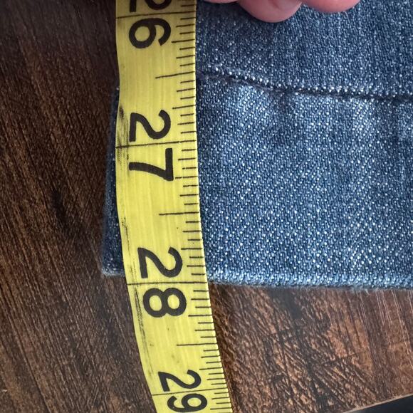7 For All Mankind Tailorless Dojo Regular Fit Denim Flared Jeans in Lake Blue - Picture 14 of 14